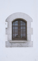Old window in historic building