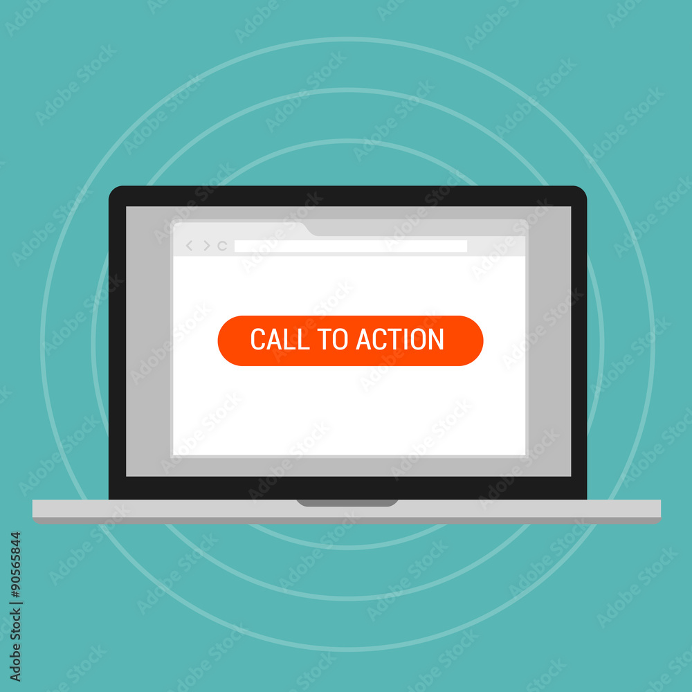Poster call to action landing page optimization effective layout