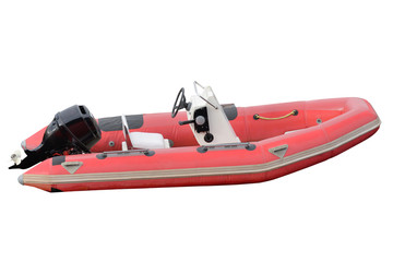 inflatable boat isolated on white background