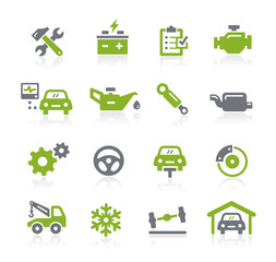 Car Service Icons // Natura Series