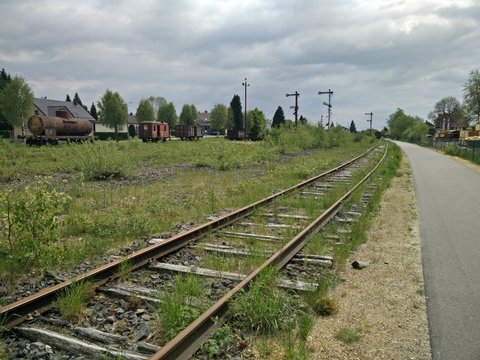 Alter Bahnhof am Vennbahnweg in der Eifel
