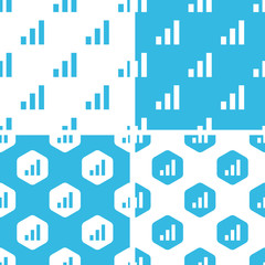 Fototapeta premium Volume scale patterns set