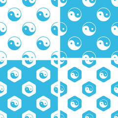 Ying yang patterns set