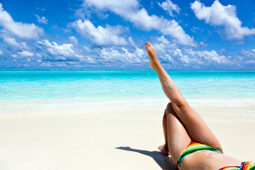 paradise vacation on a tropical beach