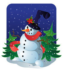 New Year's snowman