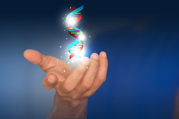 mano, braccio, dna, scienza, biologia