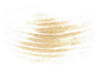 Fototapeta na wymiar pile desert sand isolated on white background