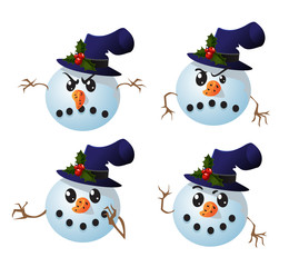 set of batch Xmas smiles