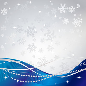 Silver Winter Abstract Background. 