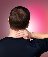 Fototapeta premium Neck pain.