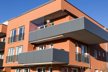 Modern apartment building