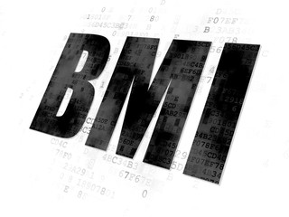 Medicine concept: BMI on Digital background