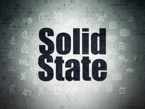 Science concept: Solid State on Digital Paper background