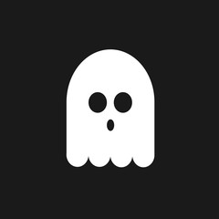 Funny ghost | Black background