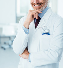 Professional doctor posing at hospital