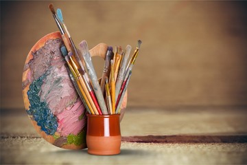 Fototapeta premium Art and Craft Equipment.