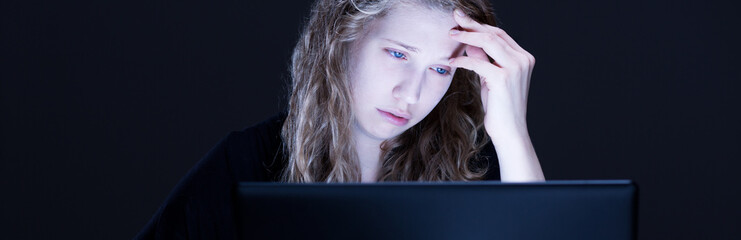Teen victim of cyber bullying