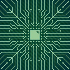 Abstract circuit board background vector decoration two. Useful for computers, IT company, business design.