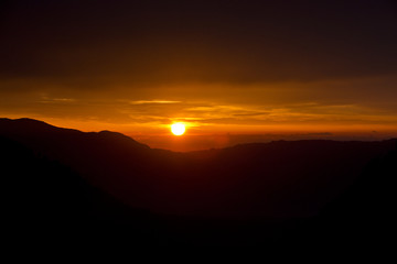 Sunset sky stratosphere background