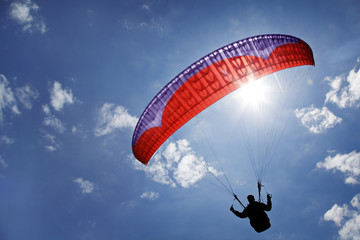 paraglider - obrazy, fototapety, plakaty