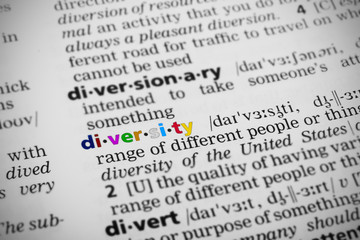 Diversity Defined in Dictionary - obrazy, fototapety, plakaty