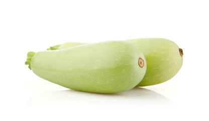 Fresh marrow squash isolated on white background