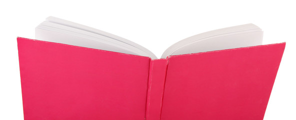 Open book isolated on white
