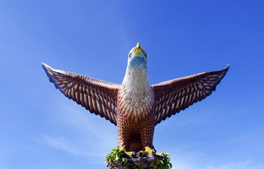 Eagle Statue, Symbol of Langkawi Island, Malaysia.