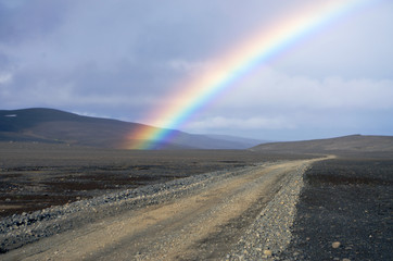 Arc en ciel en Islande