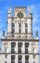 Tower on the station square in Minsk.