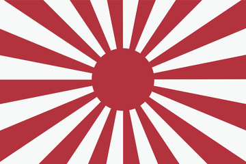 Obraz premium Sixteen Sun rays of Japanese navy flag 2