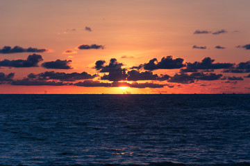 Beautiful twilight over the sea