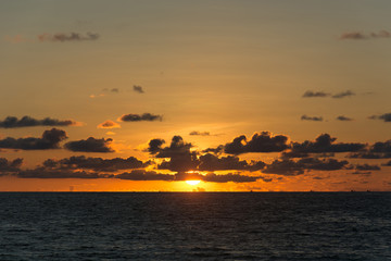 Beautiful twilight over the sea