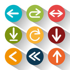 Arrows digital design.