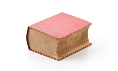 old book on white background
