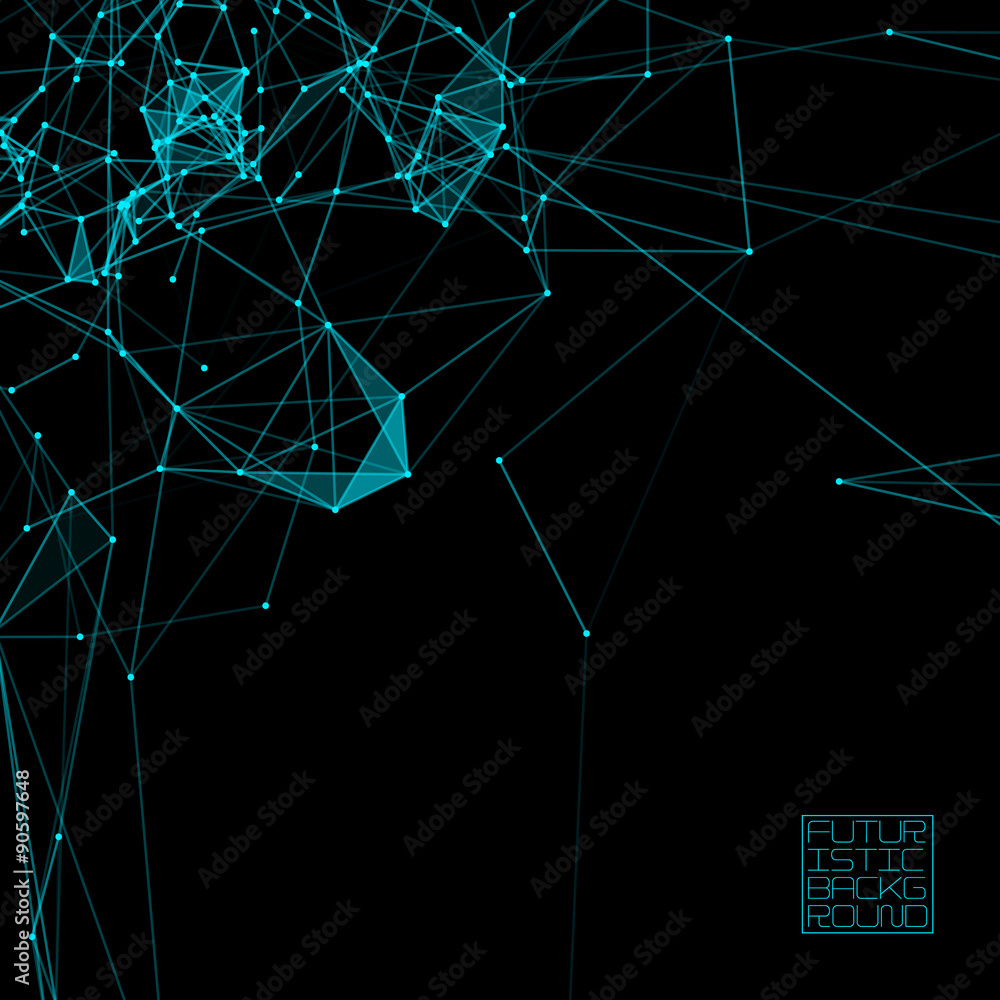 Poster Abstract background with dotted grid