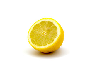 lemon slice isolated on white background

