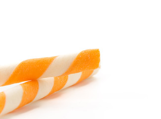 wafer stick on white background