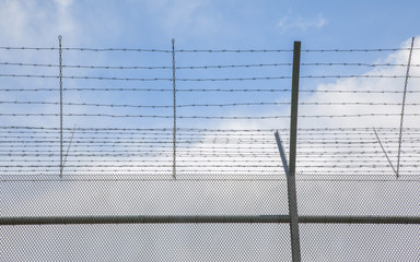 Fence around restricted area