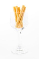 wafer stick on white background
