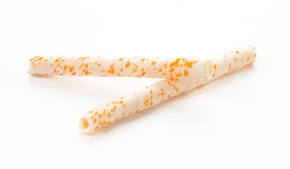 wafer stick on white background