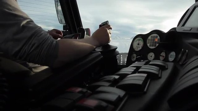 Man Driving a Snowcat