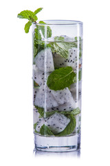  infused water mix of dragon fruit and mint
