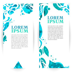 Turquoise banners