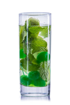 infused water mix of cherry and mint