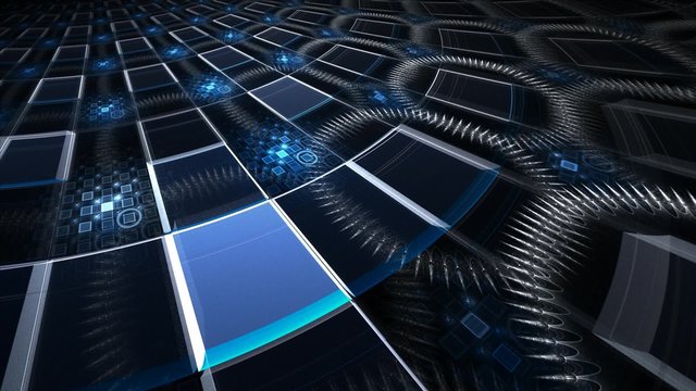 3D seamless illusion perspective geometric background