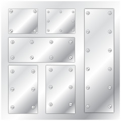 plate with screw vector set