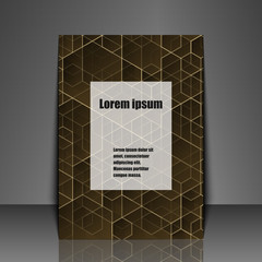 Template flyer with abstract background.