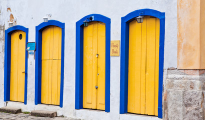 colored door