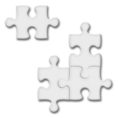 Obraz premium Closeup of puzzle pieces.